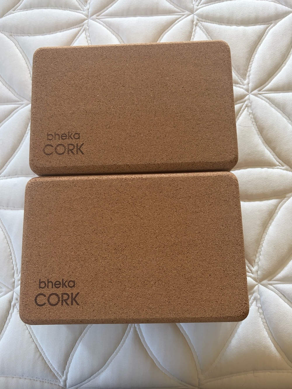 Yoga Cork blocks — Natural Tan Protective Cover